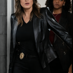 Mariska Hargitay Law and Order SVU Leather Coat